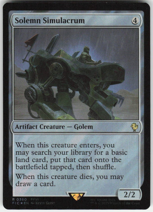 Solemn Simulacrum (Surge Foil) R Commander: FINAL FANTASY 360 NM