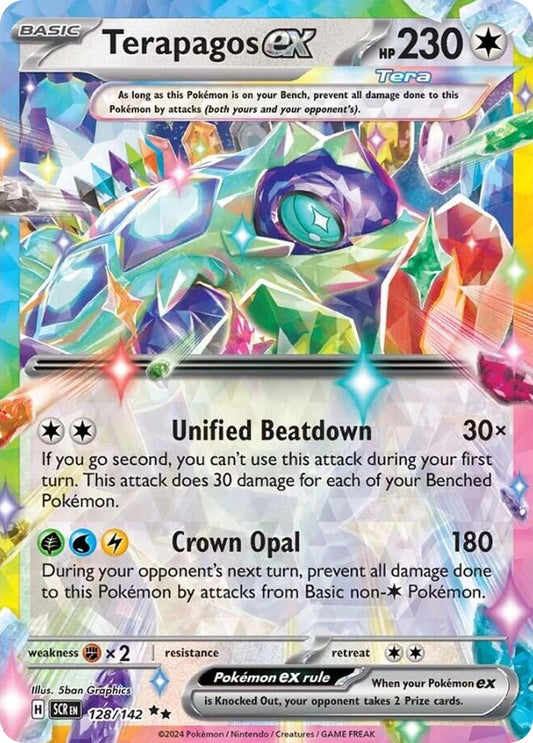 Terapagos ex 128/142 Double Rare Stellar Crown NM/M