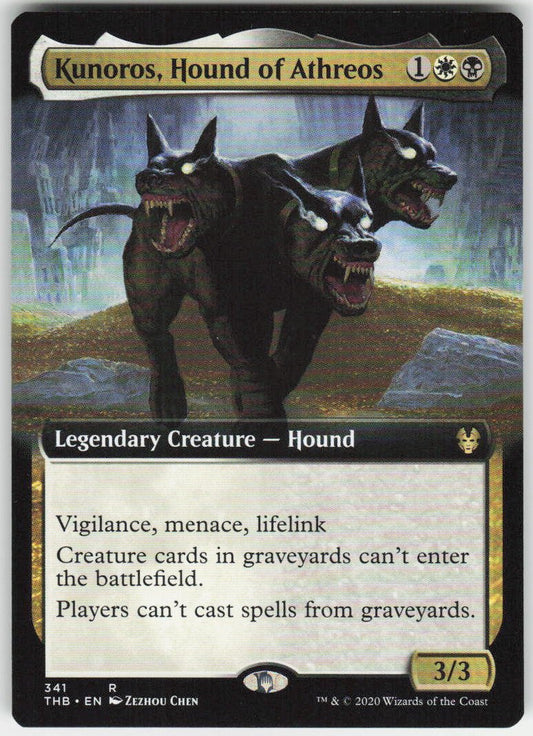 Kunoros, Hound of Athreos (Extended Art) R Theros Beyond Death 341 NM