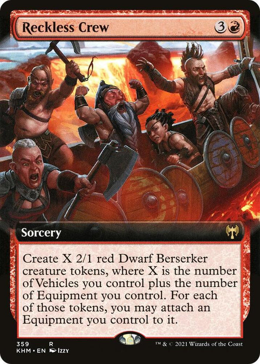 Reckless Crew (Extended Art) 359 Rare Kaldheim NM/M