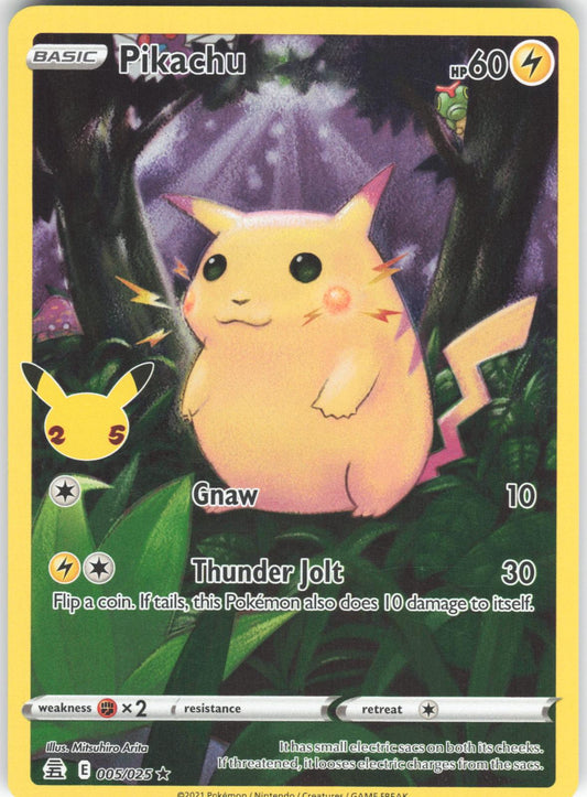 Pikachu 005/025 Rare Celebrations Holo LP