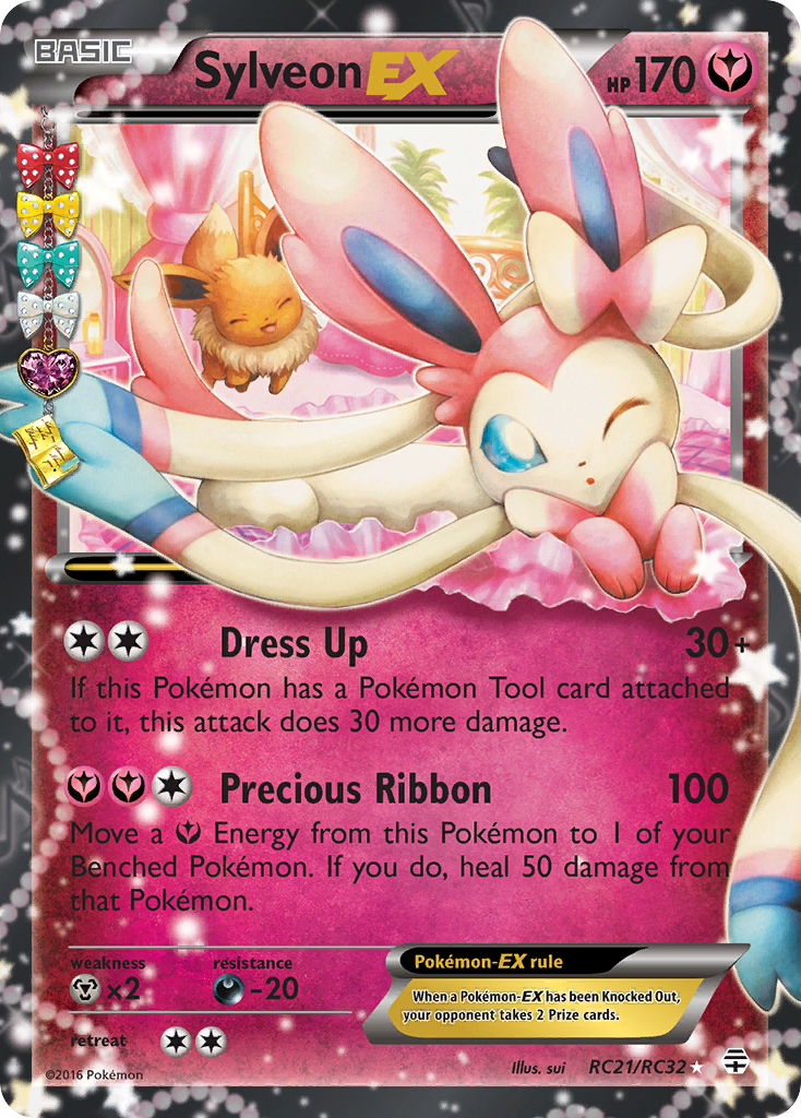 Sylveon EX RC21/RC32 EX Rare Generations Holo NM/M