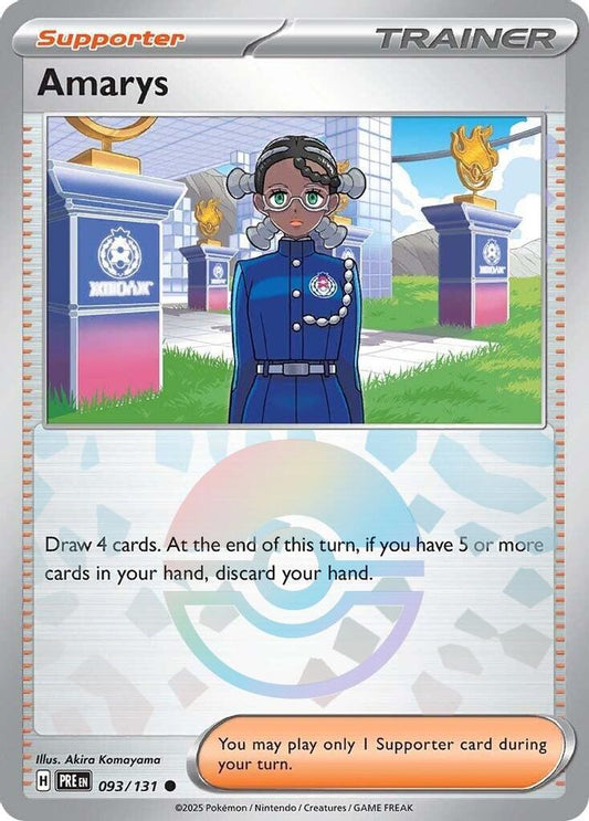Amarys (Poke Ball Pattern) 093/131 Common Prismatic Evolutions Holo NM/M
