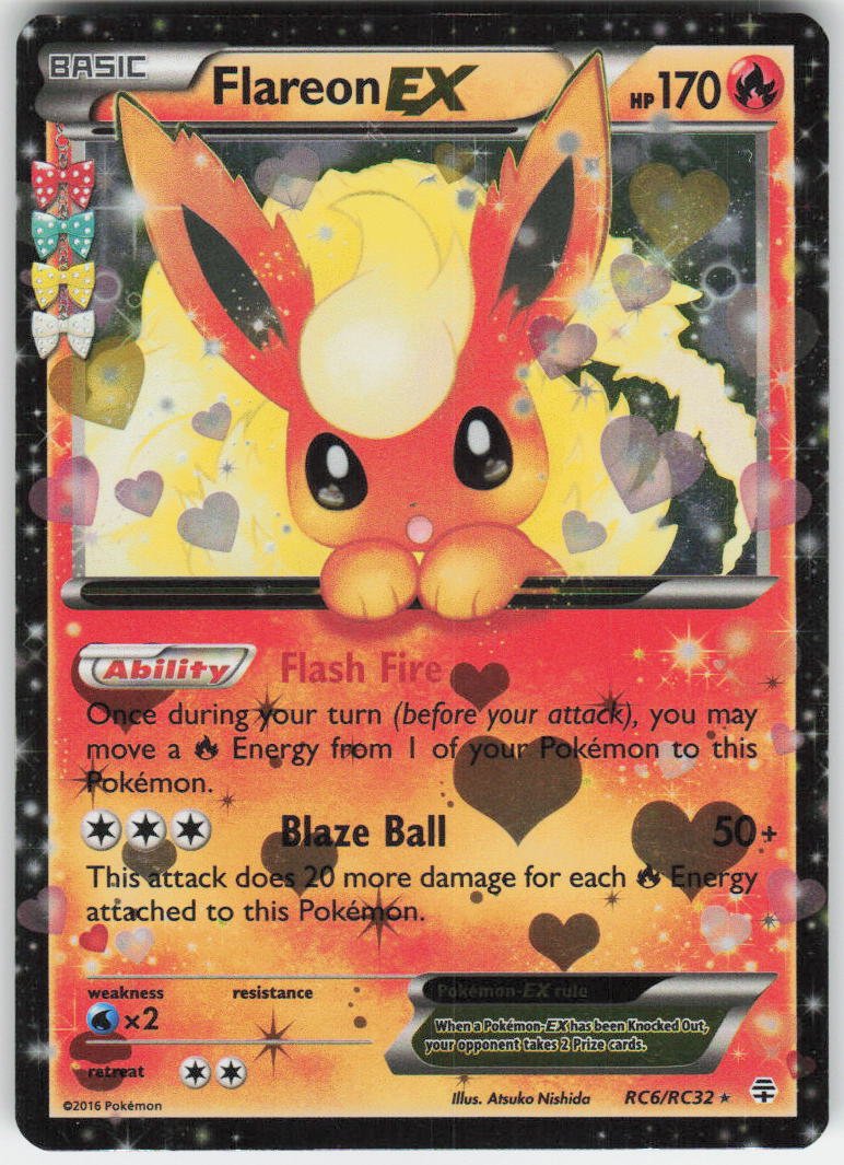 Flareon EX Ultra Rare Generations: Radiant Collection RC6/RC32 LP