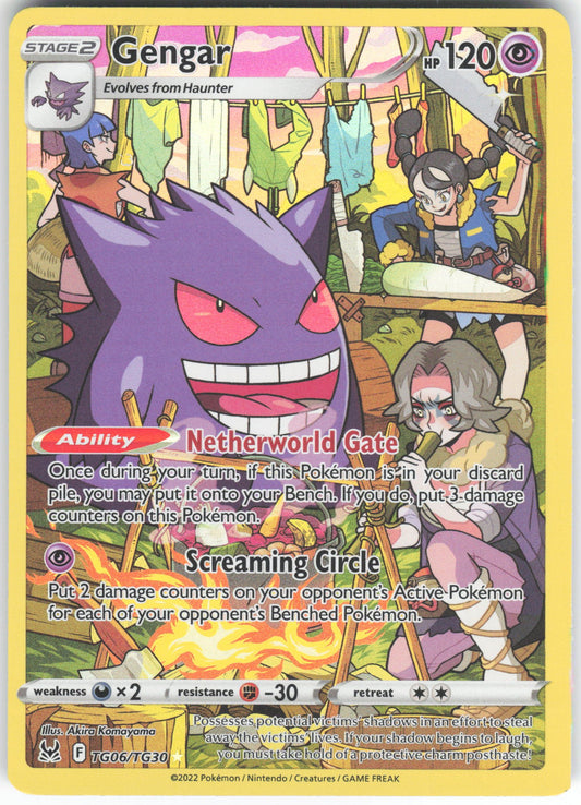 Gengar Ultra Rare SWSH11: Lost Origin Trainer Gallery TG06/TG30 NM