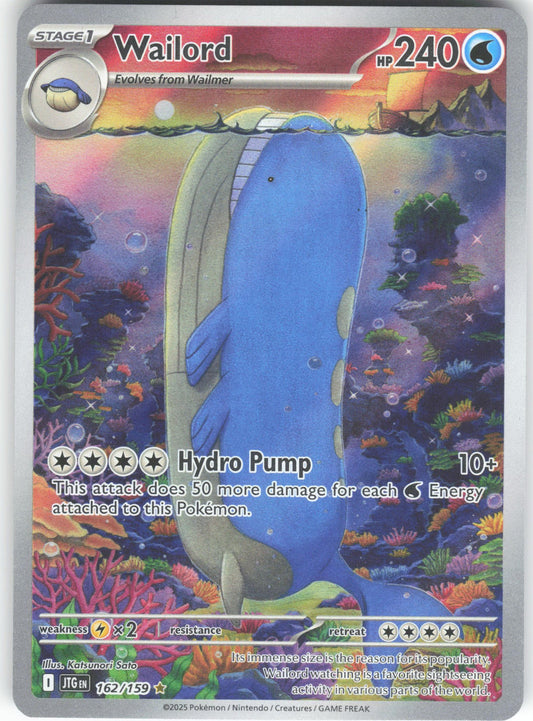 Wailord Illustration Rare SV09: Journey Together 162/159 NM