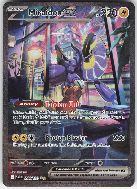 Miraidon ex - Special Illustration Rare SV01: Scarlet & Violet Base Set 244/198 NM