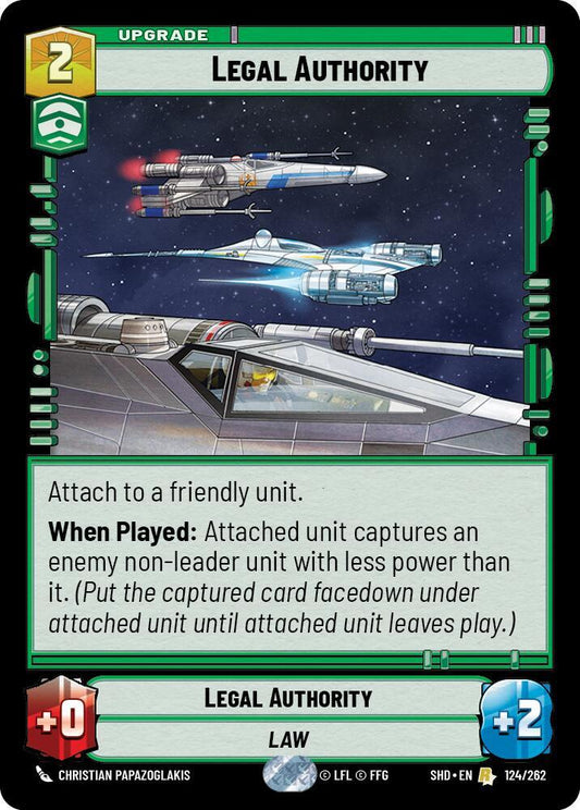 Legal Authority 124/262 Rare Shadows of the Galaxy NM/M