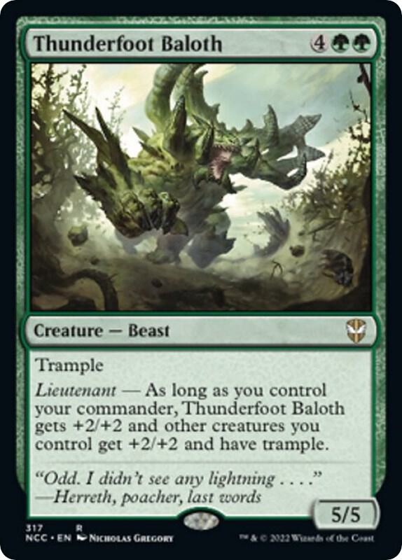 Thunderfoot Baloth 317 Rare Commander: Streets of New Capenna NM/M