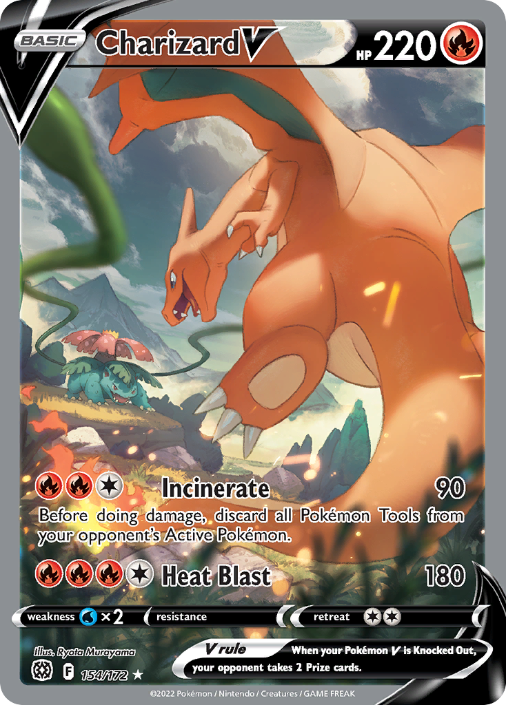 Charizard V 154/172 Ultra Rare Brilliant Stars NM/M