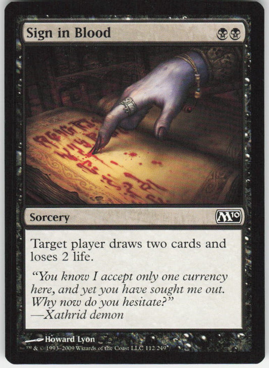 Sign in Blood C Magic 2010 (M10) 112 NM