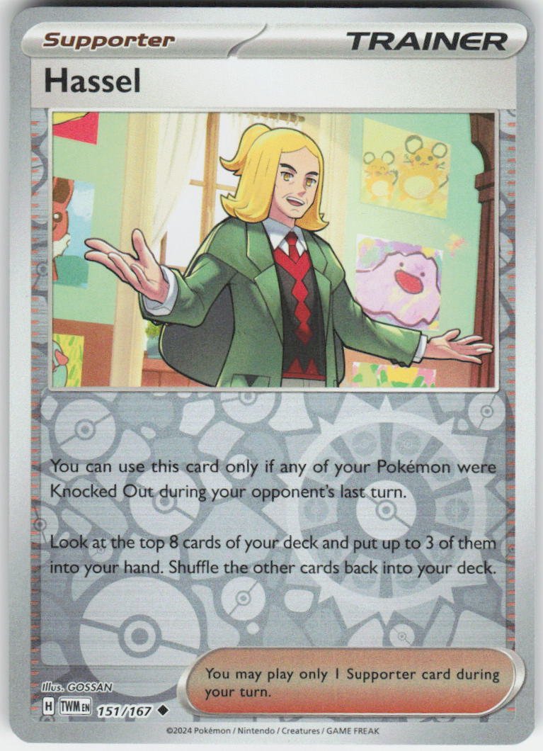 Hassel - Uncommon SV06: Twilight Masquerade 151/167 NM Rev Holo