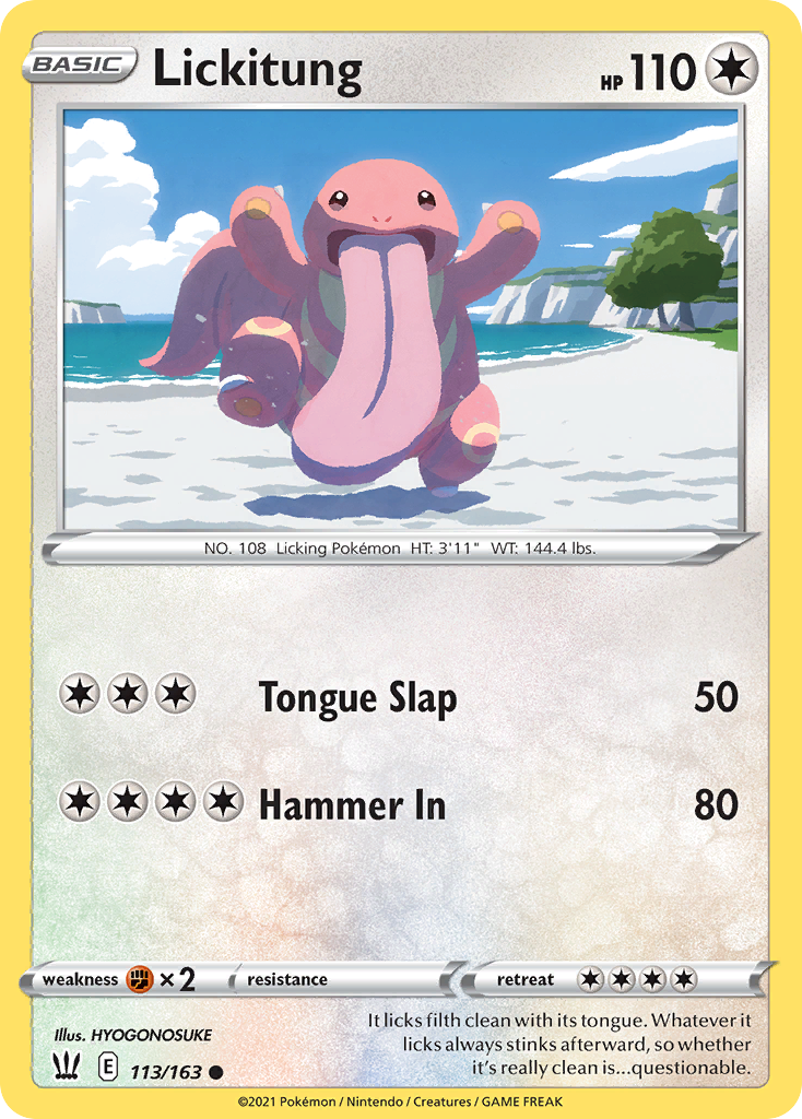 Lickitung 113/163 Common Reverse Holo Battle Styles NM/LP