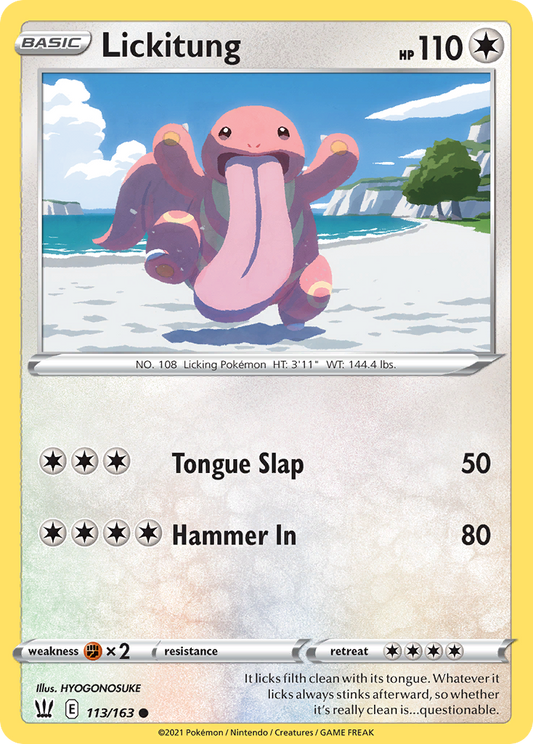 Lickitung 113/163 Common Reverse Holo Battle Styles NM/LP