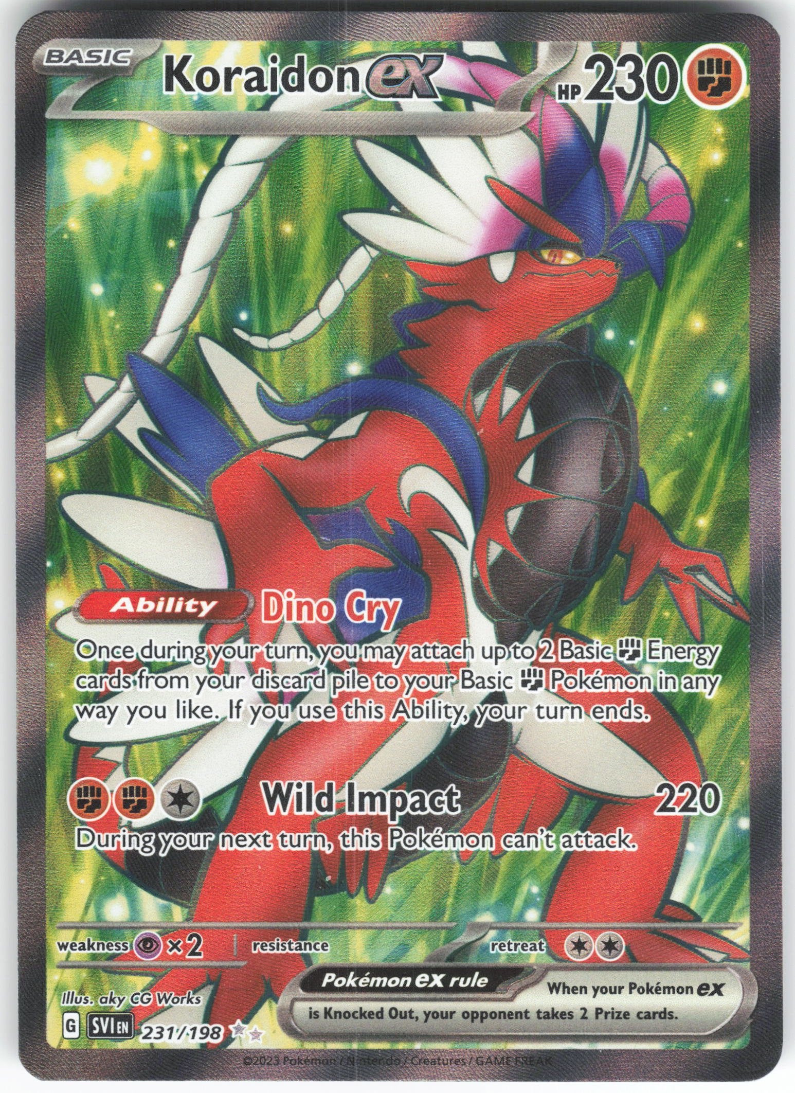 Koraidon ex - Ultra Rare SV01: Scarlet & Violet Base Set 231/198 NM