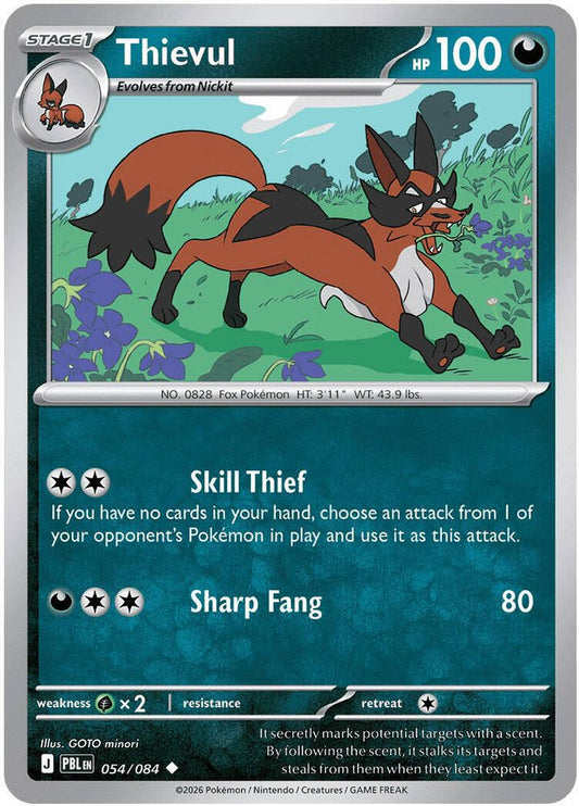 Thievul 054/084 Uncommon Reverse Holo Pitch Black NM/M