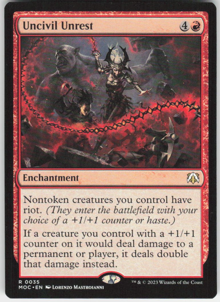 Uncivil Unrest R Commander: March of the Machine 35 NM