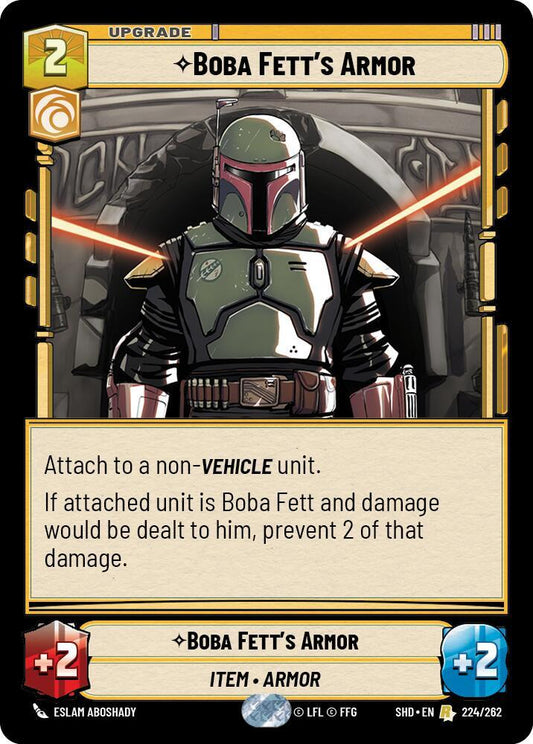 Boba Fett's Armor 224/262 Rare Shadows of the Galaxy NM/M