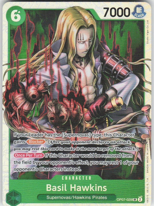 Basil Hawkins - (Reprint) SR Premium Booster -The Best- Vol. 2 OP07-029 NM