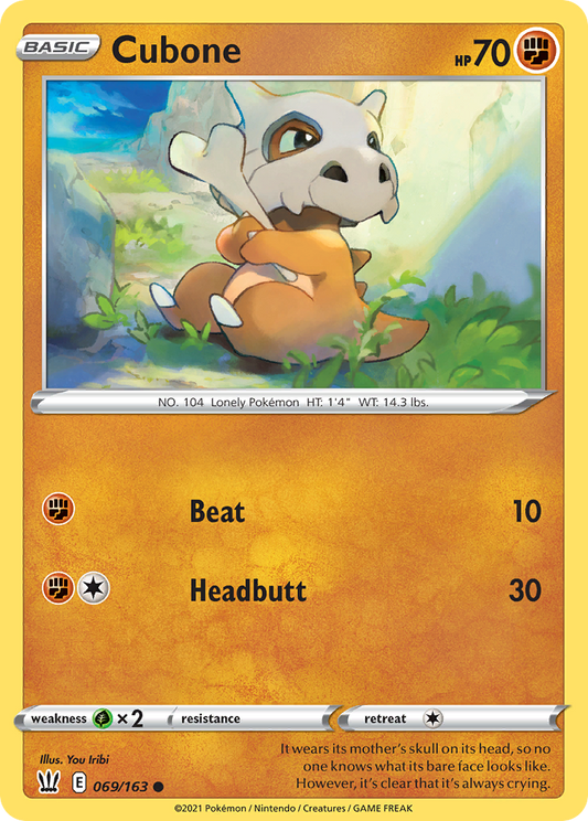 Cubone 069/163 Common Battle Styles NM/M