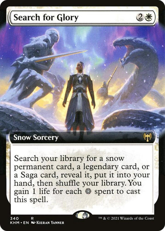 Search for Glory (Extended Art) 340 Rare Kaldheim NM/M