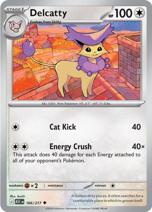 Delcatty 166/217 Uncommon Ascended Heroes NM/M