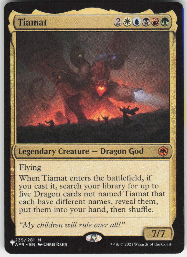Tiamat M The List Reprints 235/281 NM