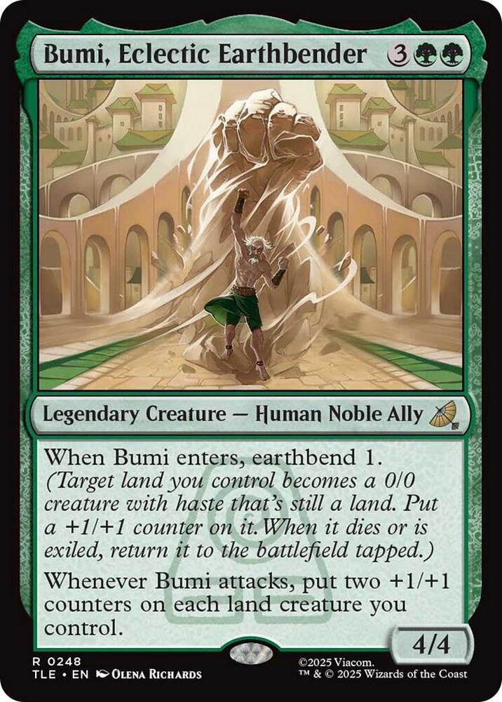 Bumi, Eclectic Earthbender 248 Avatar: The Last Airbender: Eternal-Legal Foil NM/M