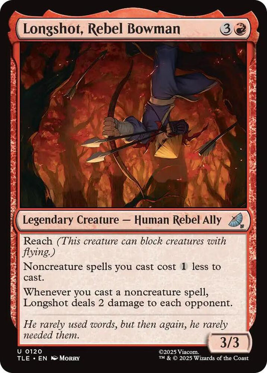 Longshot, Rebel Bowman 120 Avatar: The Last Airbender: Eternal-Legal NM/M