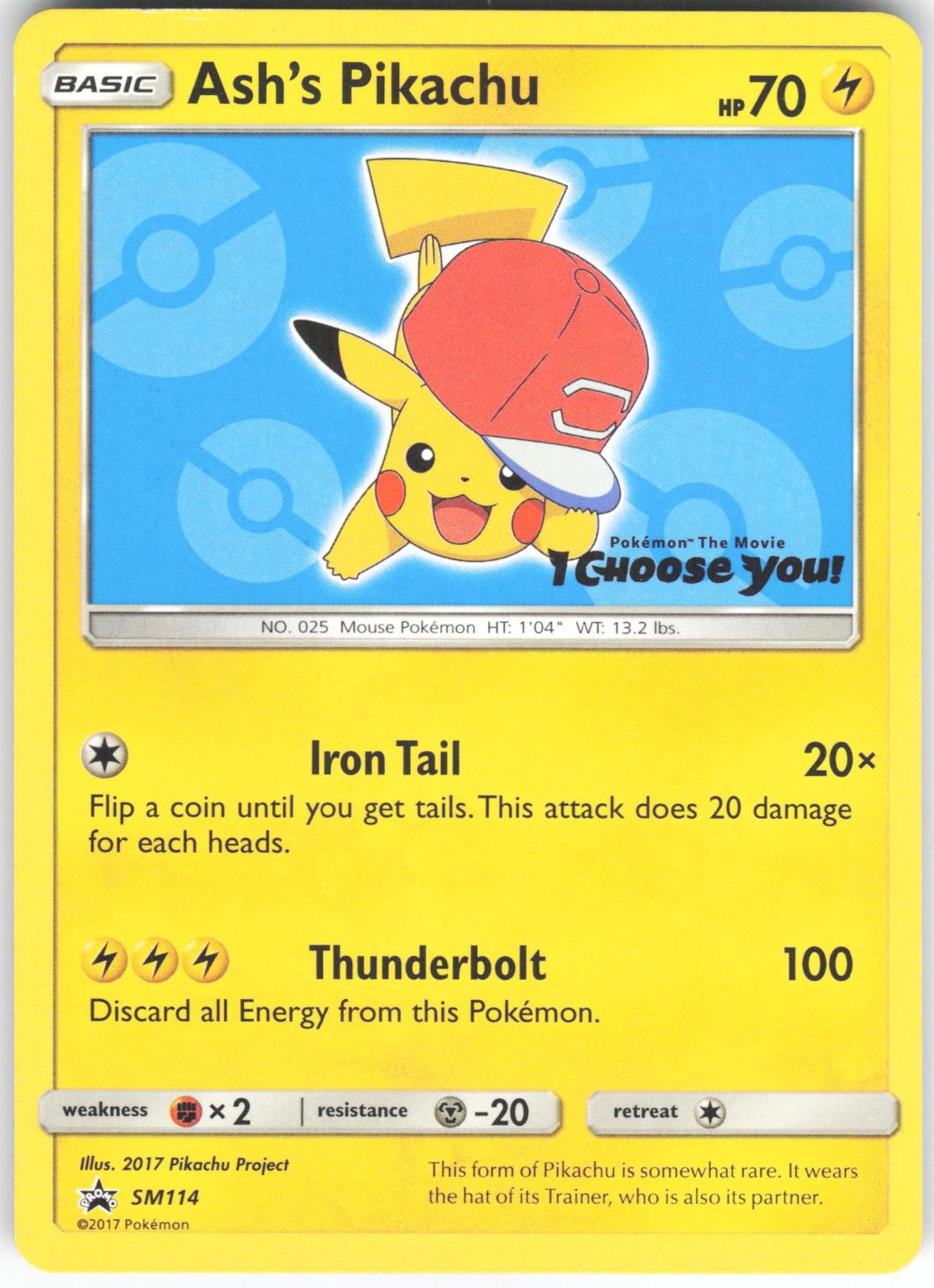 Ash's Pikachu - SM114 Promo Sun & Moon Promo LP