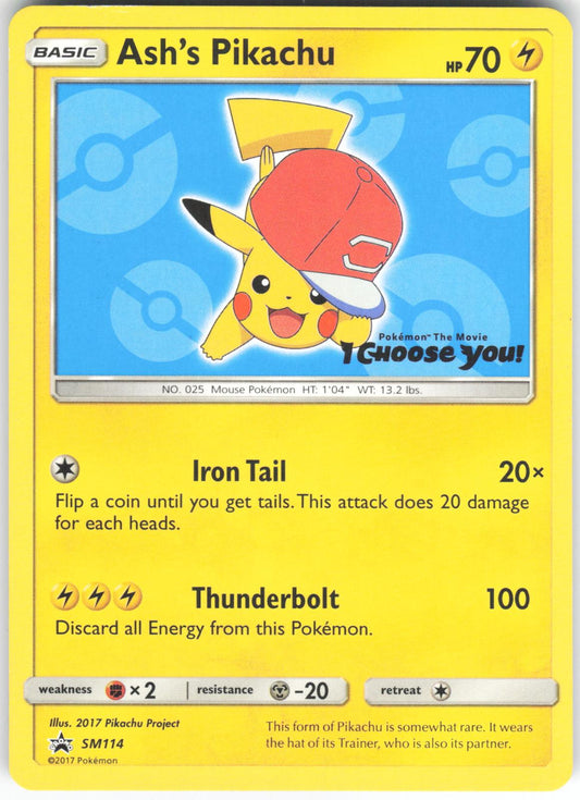 Ash's Pikachu - SM114 Promo Sun & Moon Promo LP