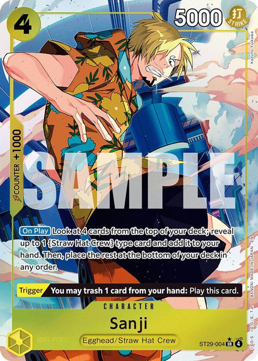 Sanji (Full Art) ST29-004 Super Rare Starter Deck 29: Egghead NM/M