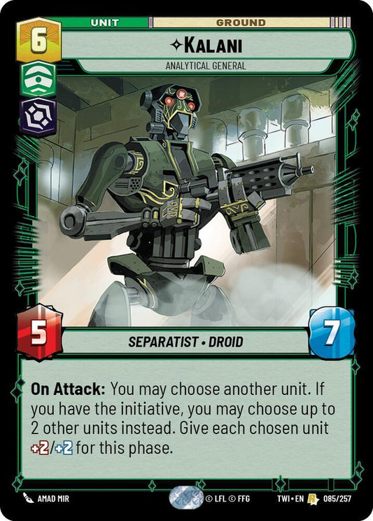 Kalani - Analytical General 085/257 Rare Twilight of the Republic NM/M