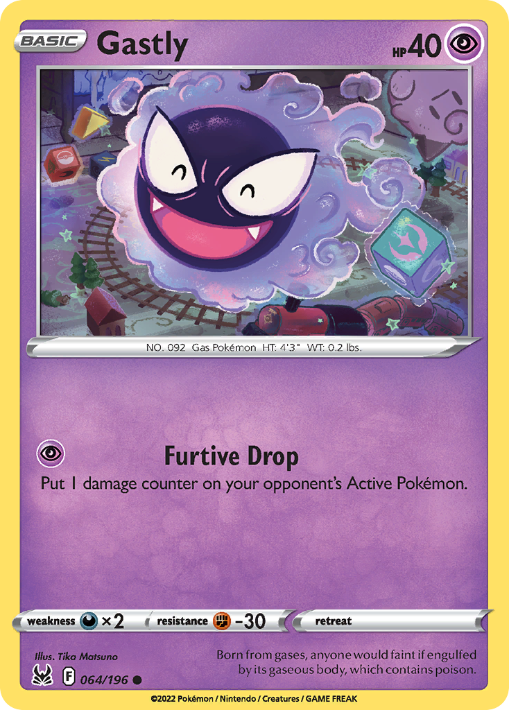 Gastly 064/196 Common Lost Origin NM/M