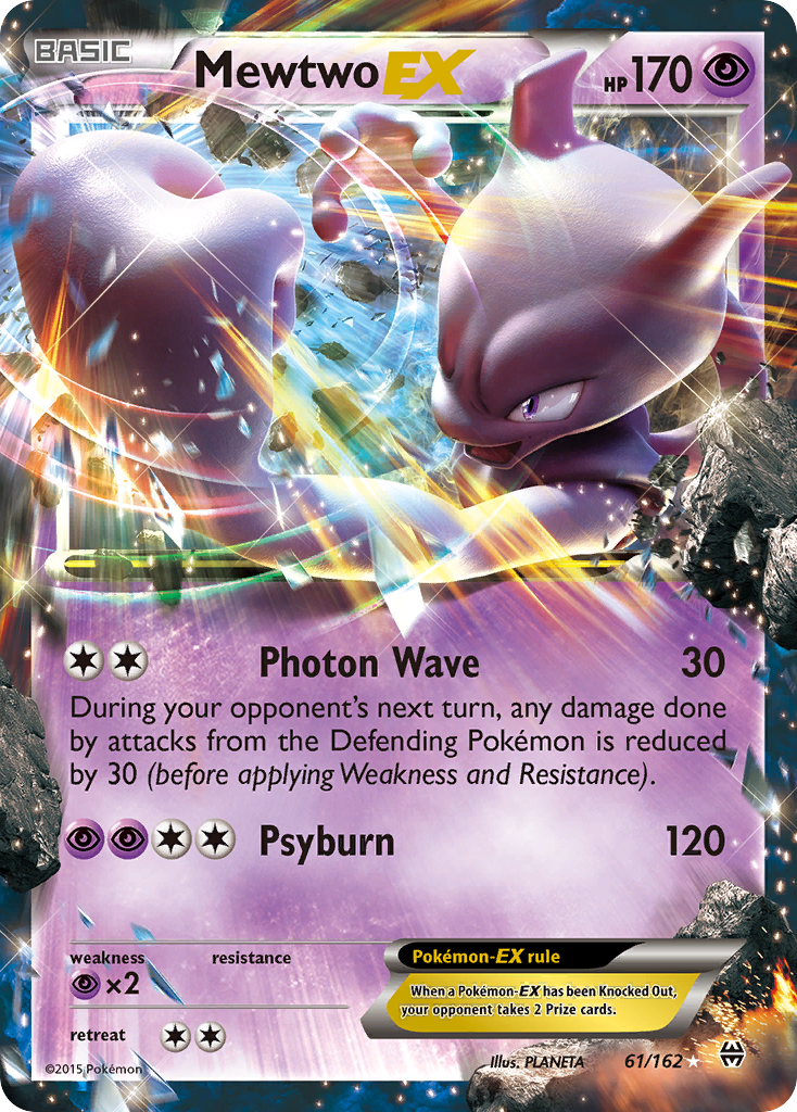 Mewtwo EX 61/162 Ultra Rare BREAKthrough Holo NM/M