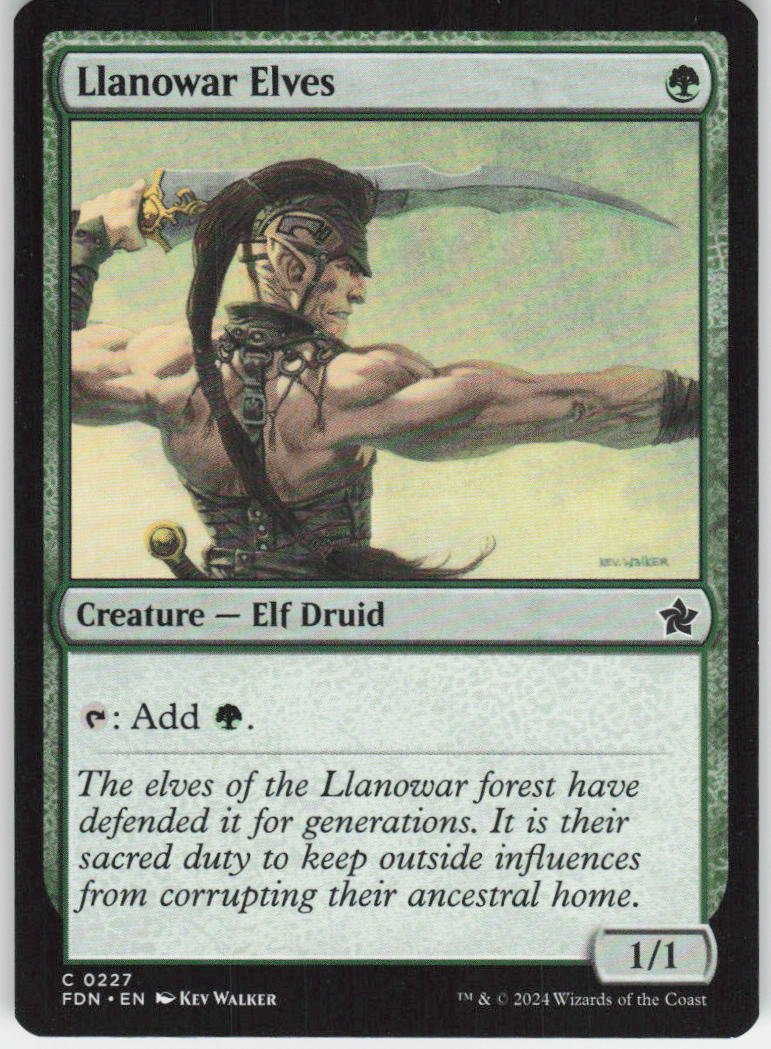 Llanowar Elves C Foundations 227 NM