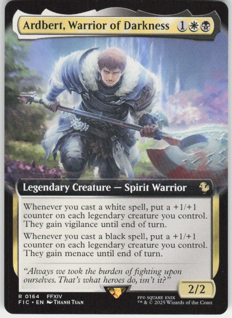 Ardbert, Warrior of Darkness (Extended Art) R Commander: FINAL FANTASY 164 NM