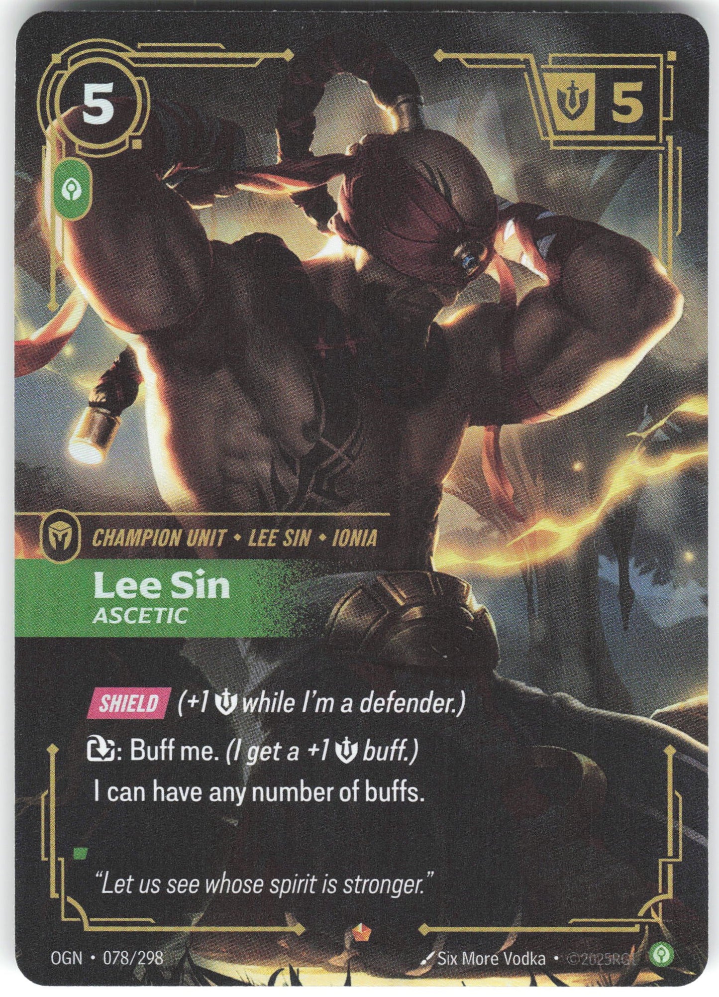 Lee Sin - Ascetic Epic Origins 078/298 NM