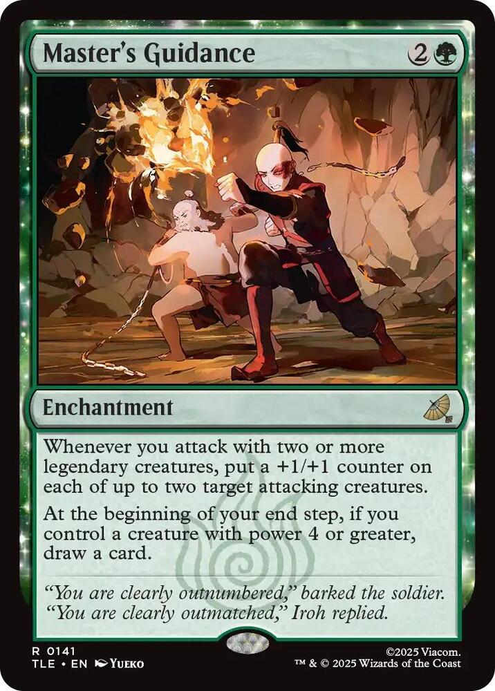 Master's Guidance 141 Rare Foil Avatar: The Last Airbender: Eternal-Legal NM/M
