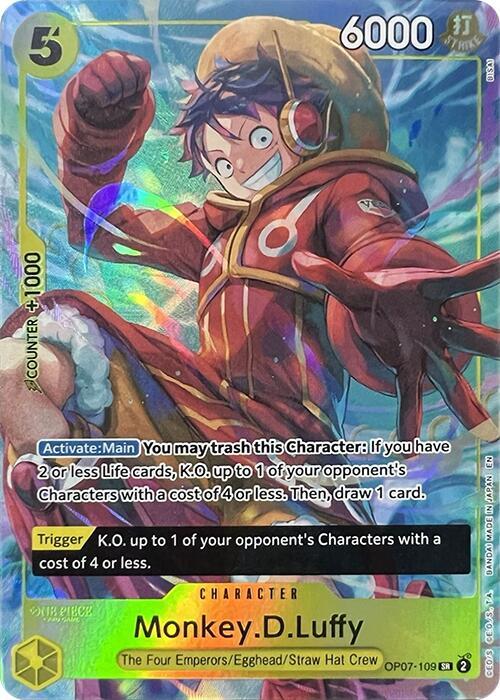 Monkey.D.Luffy (Illustration Box Vol.3) OP07-109 One Piece Promotion Cards NM/M