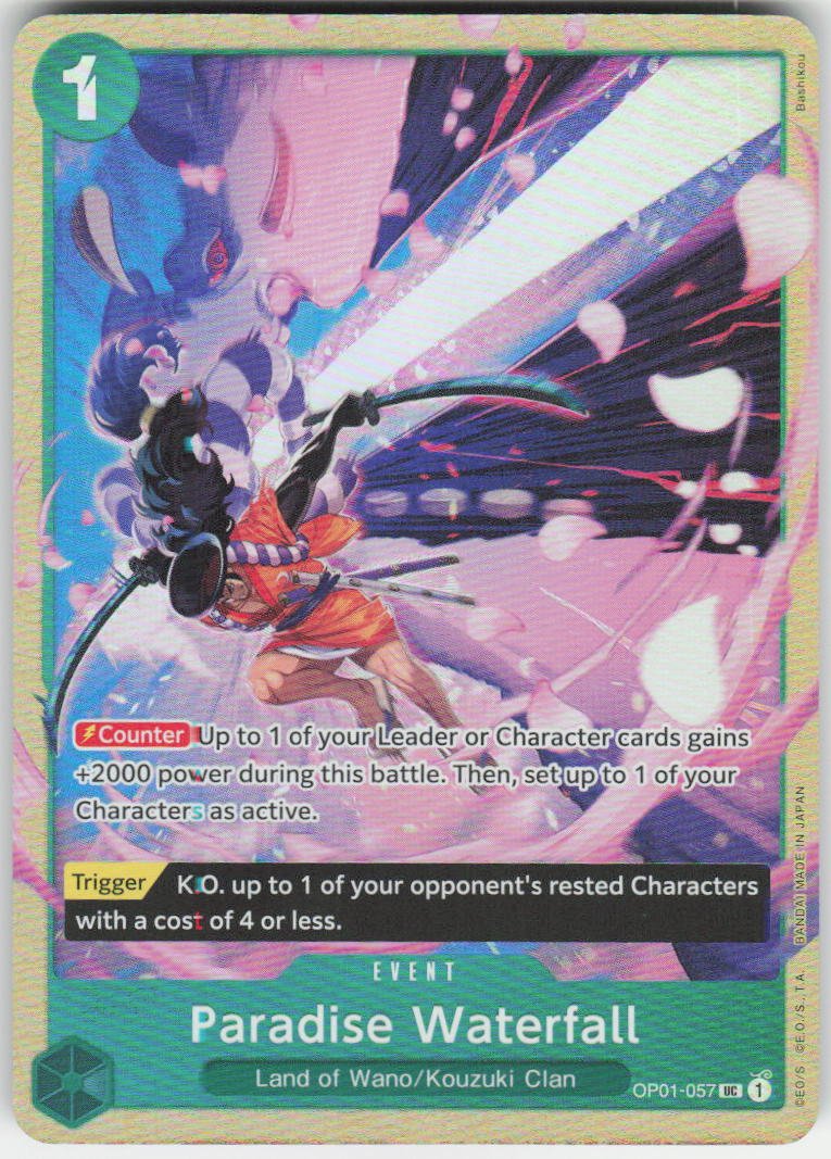 Paradise Waterfall (Premium Card Collection -Best Selection Vol. 1-) UC One Piece Promotion Cards OP01-057 NM