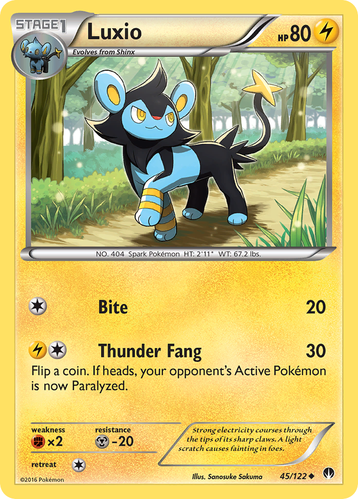 Luxio 45/122 Uncommon BREAKpoint NM/LP