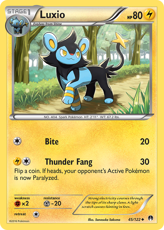 Luxio 45/122 Uncommon BREAKpoint NM/LP