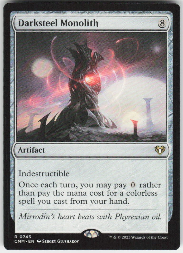 Darksteel Monolith R Commander Masters 743 NM