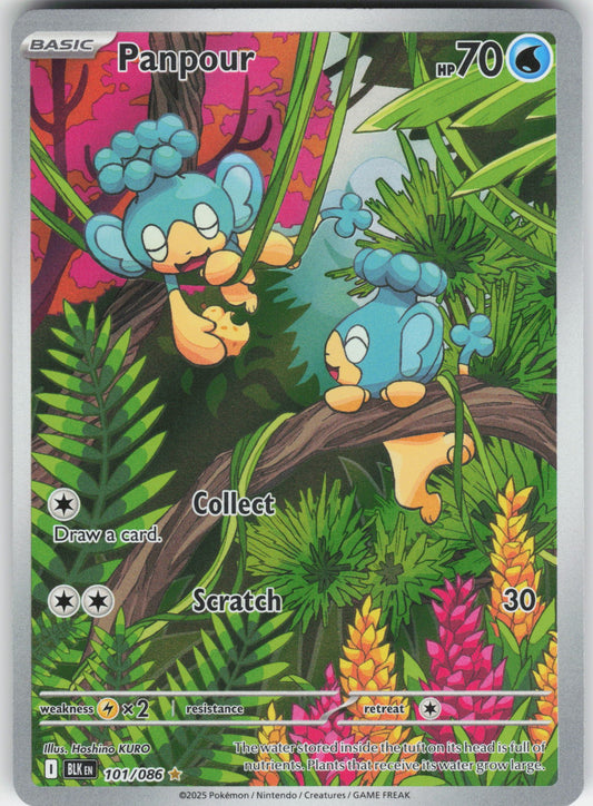 Panpour - Illustration Rare SV: Black Bolt 101/086 NM
