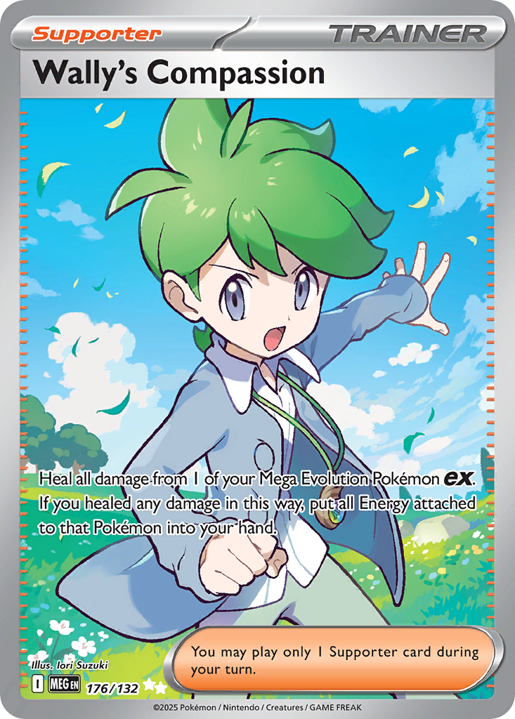 Wally's Compassion 176/132 Ultra Rare Mega Evolution NM/M