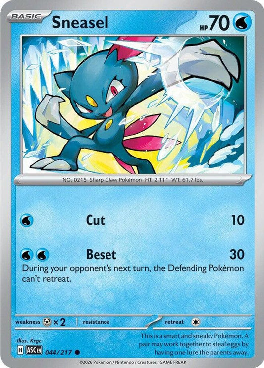 Sneasel 044/217 Common Ascended Heroes NM/M