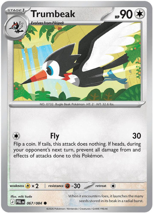 Trumbeak 067/084 Common Reverse Holo Pitch Black NM/M