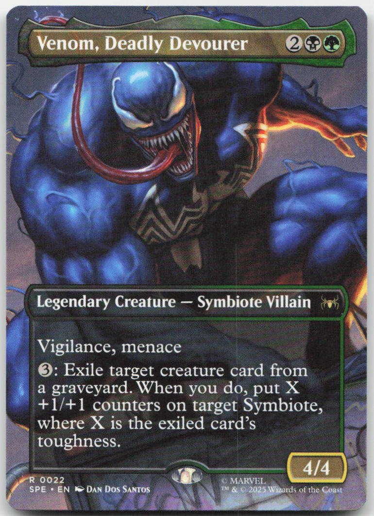Venom, Deadly Devourer (Borderless) R Marvel's Spider-Man: Eternal-Legal 22 NM