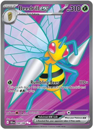Beedrill ex 098/086 Ultra Rare Chaos Rising NM/M